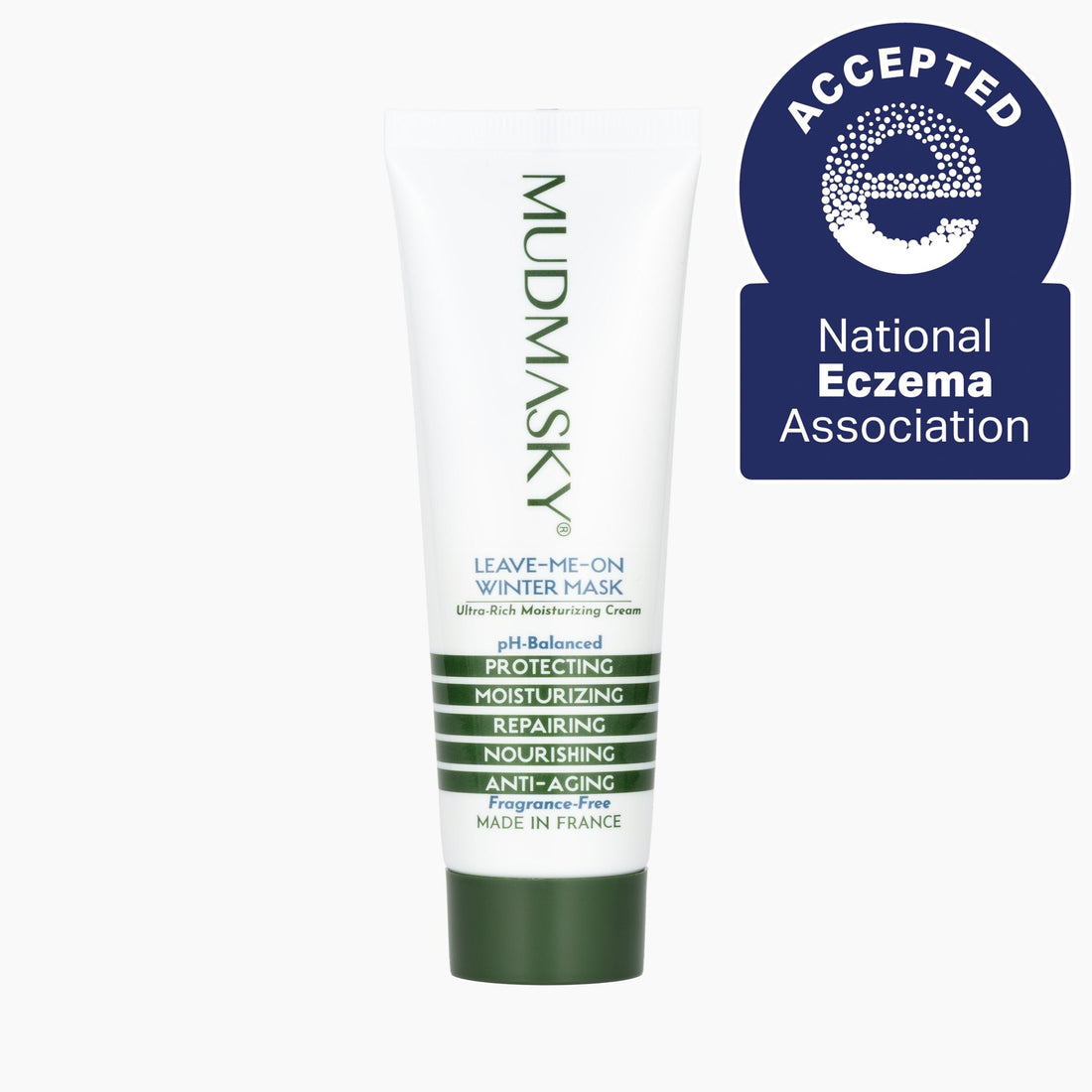 National Eczema Association awarded MUDMASKY with the Seal of Acceptance!